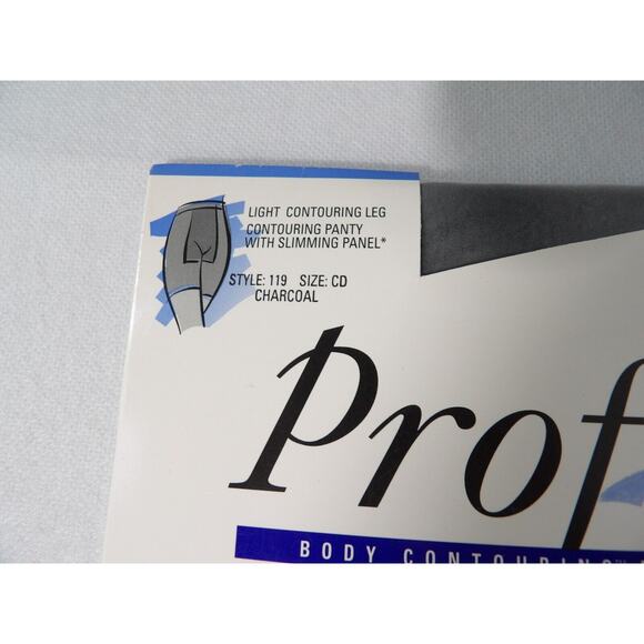 Profiles Body Countouring Panty Hose Hanes 119 Size CD Charcoal Gray - Picture 3 of 6